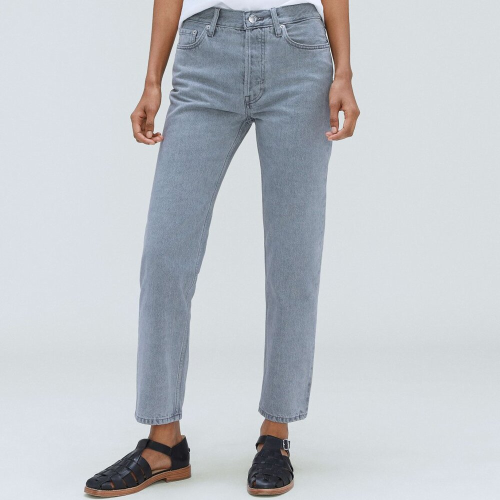 Everlane Rigid Slouch Jean in Grey 28L